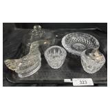 EAPG Glass, Hen On Nest, Glass Cover.