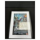 Autographed Avengers Poster.