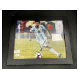 Autographed Photo Of Leo Messi.