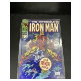 Autographed Iron Man Comic Cover.