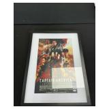 Autographed Captain America Poster.