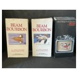 3 Beamï¿½s Collectors Bourbon Decanters.