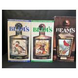 3 Beamï¿½s Collectors Bourbon Decanters.