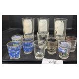 Lot Of Shot Glasses & Tall Glasses.