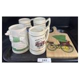 Fire Company Steins, Wagon Paddle.