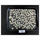 151 90% Silver Roosevelt Dimes.
