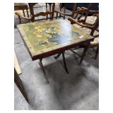 Vtg Folding Parlor Table.