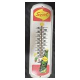 Vintage Squirt Metal Advertising Thermometer.