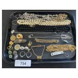 Costume Jewelry, Girl Scouts Pins, Necklaces.