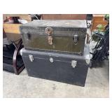 (2) Vtg Trunks.