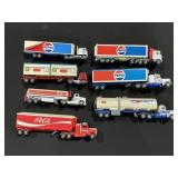 Advertising Matchbox & ERTL Tractor Trailers.