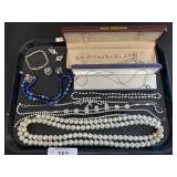 Costume Jewelry, Necklaces, Clip On Earrings.
