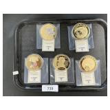 24K Gold Plated Copper Colossal Coins.