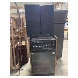 Fisher Stereo Cabinet & Speakers.