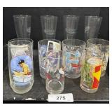Lot Of Character Glasses.