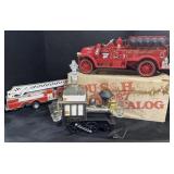 Toy Fire Trucks, Train Shot Glass Holder.