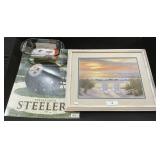 Steelers Poster, Fire-King Loaf Pan, Beach Print.