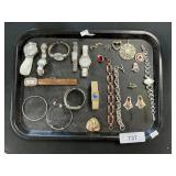 Sterling Silver Ecclissi Watch, Bangle & Pendant.