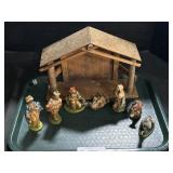 Vintage Italian Christmas Nativity Set.