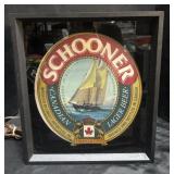 Schooner Advertising Beer Light.