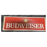 Light Up Budweiser Advertising Sign.