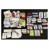 Lot Of Automobilia Patches & Vintage Labels.