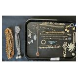 Costume Jewelry, Pins, Necklaces, Bracelets.
