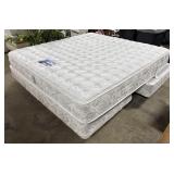 Clean Serta King Mattress & BoxSpring.
