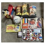 Early LEGO Set, Lincoln Logs, Playskool Toys.