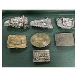 Schaefer Beer, Trains, Ford Belt Buckles.