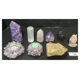 Gemstone & Crystal Towers, Figures, Votives.