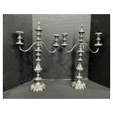 Pair Of Gorham Silver Plated Candelabras.