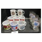 Glassbake Mugs & Pepsi Patriotic Glass Tumblers