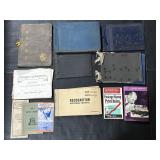 Vintage Scrap Book Albums, Ephemera.