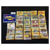 22 NOS Matchbox Cars & Sunoco Decal.
