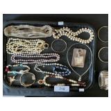 Costume Jewelry, Bangles, Necklaces, Earrings.