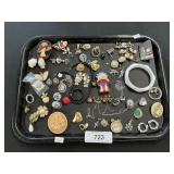 Costume Jewelry, Earrings, Pins, Necklaces.