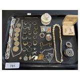 Sterling Silver Rings, Costume Jewelry Necklaces.