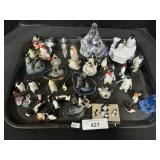 Penguin Figurines, Crystals.