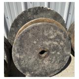 (3) Primitive Pennsylvania Grindstones.