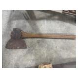 Antique Hewing Broad Axe.