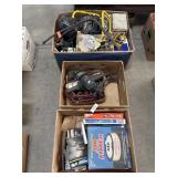 NOS Air Filters, Craftsman Drill, Trouble Light,