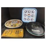 Advertising Beer Trays, Pennsylvania License