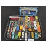Vintage Die Cast Cars & Construction Trucks.