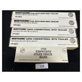 4 Ertl Die Cast Trucks & Trailers, Ertl Truck Bank