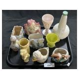 Vintage Animal & Cherub Planters.