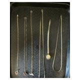 10K Chains, 14K Pendants, Sterling Silver Chain.
