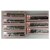 7 Lima Passenger Train Cars.