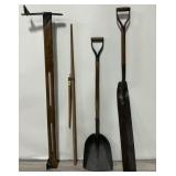 Ballast Leveler, Train Order Holder, Shovel.
