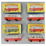 4 No. 68 Matchbox Mercedes Coaches.